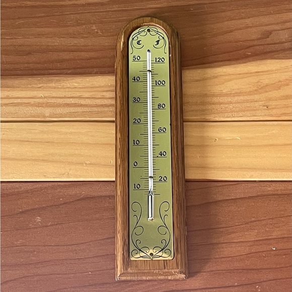 Maitre Opticien Accents Vintage Wooden Thermometer Geneva Poshmark